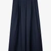 Pantalon bandplooi marine | DELSCHER. Fashion