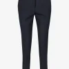 Pantalon double crepe marine | DELSCHER. Fashion