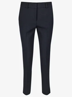 Pantalon double crepe marine | DELSCHER. Fashion