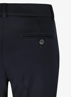 Pantalon double crepe marine | DELSCHER. Fashion