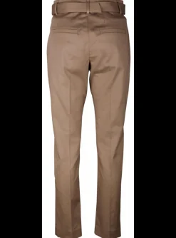 Pantalon katoen beige | DELSCHER. Fashion