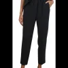 Pantalon Saxon zwart met brede glitter bies | DELSCHER. Fashion