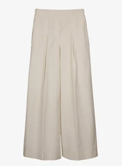 Pantalon Scilla wide leg beige | DELSCHER. Fashion
