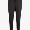 Pantalon wol crepe zwart | DELSCHER. Fashion