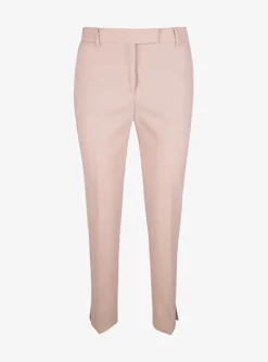 Pantalon wol stretch poederroze | DELSCHER. Fashion