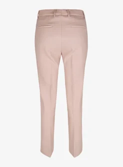 Pantalon wol stretch poederroze | DELSCHER. Fashion