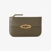 Pimlico zipped coin pouch khaki groen | DELSCHER. Fashion