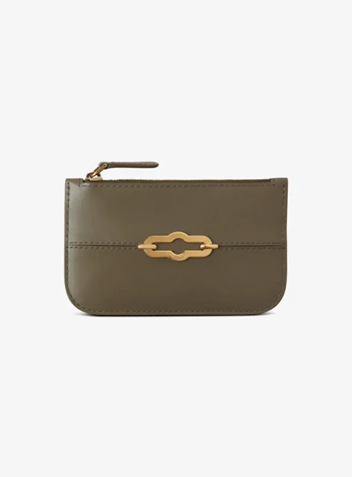 Pimlico zipped coin pouch khaki groen | DELSCHER. Fashion