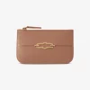 Pimlico zipped coin pouch camel | DELSCHER. Fashion