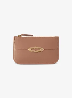 Pimlico zipped coin pouch camel | DELSCHER. Fashion