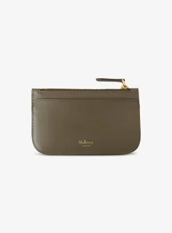 Pimlico zipped coin pouch khaki groen | DELSCHER. Fashion
