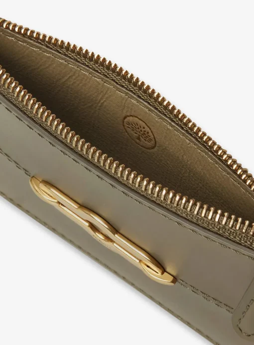 Pimlico zipped coin pouch khaki groen | DELSCHER. Fashion