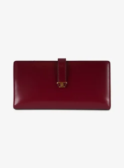 Portefeuille leder bordeaux | DELSCHER. Fashion