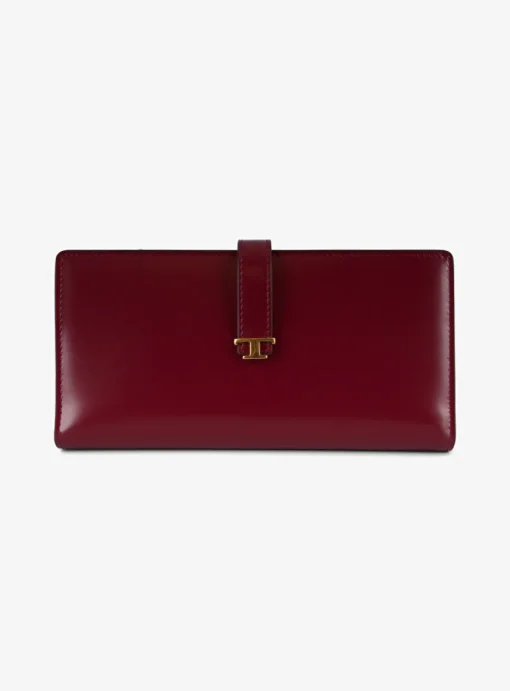 Portefeuille leder bordeaux | DELSCHER. Fashion