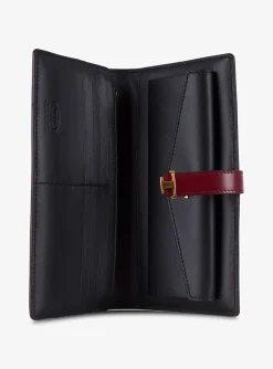 Portefeuille leder bordeaux | DELSCHER. Fashion