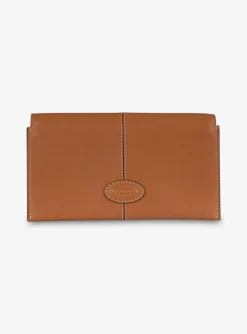 Portemonnee leder cognac | DELSCHER. Fashion