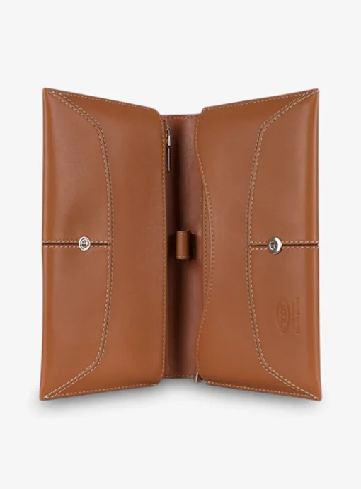 Portemonnee leder cognac | DELSCHER. Fashion