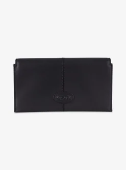 Portemonnee leder zwart | DELSCHER. Fashion