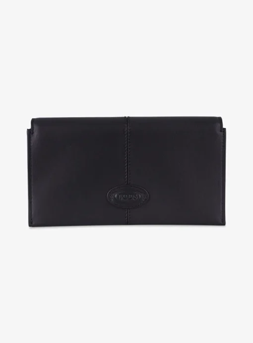 Portemonnee leder zwart | DELSCHER. Fashion