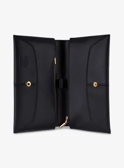 Portemonnee leder zwart | DELSCHER. Fashion