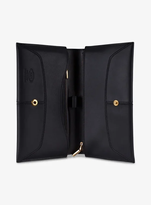 Portemonnee leder zwart | DELSCHER. Fashion
