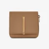 Portemonnee licht camel leder klein | DELSCHER. Fashion