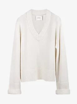 Pull Aletta cashmere offwhite | DELSCHER. Fashion