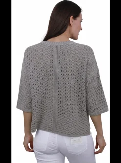Pull Ataris cashmere khaki | DELSCHER. Fashion