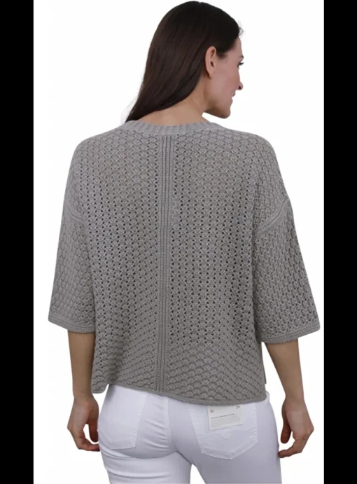 Pull Ataris cashmere khaki | DELSCHER. Fashion