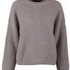 Pull cashmere taupe | DELSCHER. Fashion