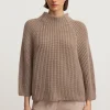 pull Fallou cashmere taupe | DELSCHER. Fashion