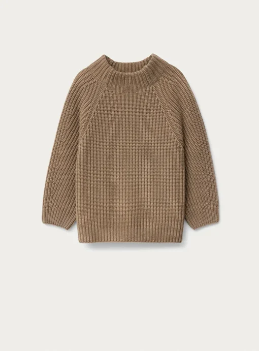 pull Fallou cashmere taupe | DELSCHER. Fashion