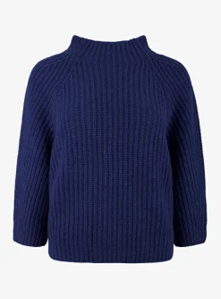 Pull Fallou denim blauw | DELSCHER. Fashion