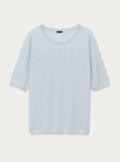Pull lily cashmere ijsblauw | DELSCHER. Fashion