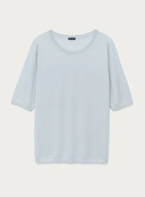 Pull lily cashmere ijsblauw | DELSCHER. Fashion