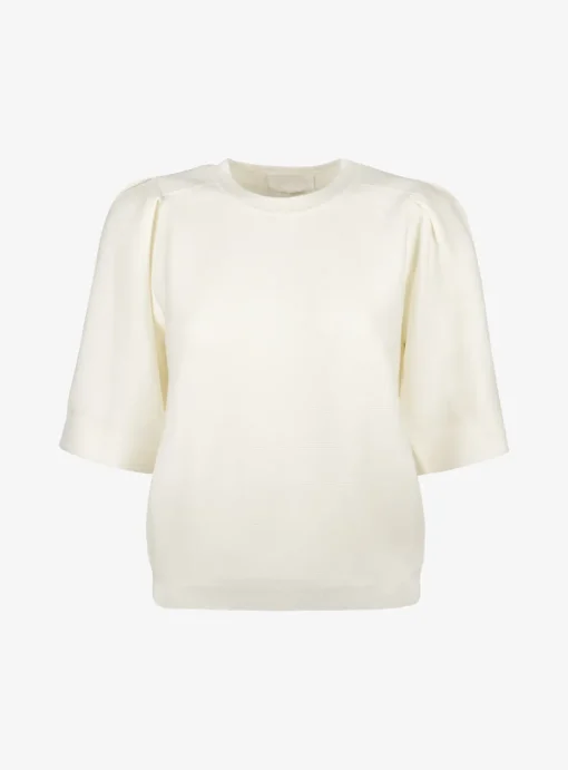 Pull maille offwhite pofmouw | DELSCHER. Fashion