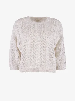 Pull Merini wit zilver | DELSCHER. Fashion