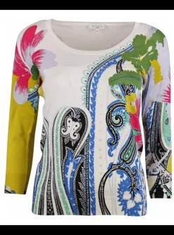 Pull paisley offwhite multicolor | DELSCHER. Fashion
