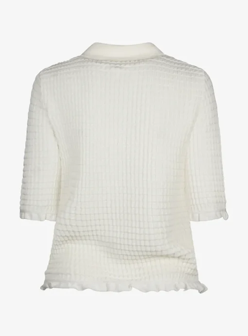 Pull polo origami offwhite | DELSCHER. Fashion