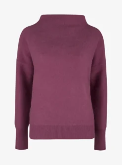 Pull soft touch paars roze | DELSCHER. Fashion