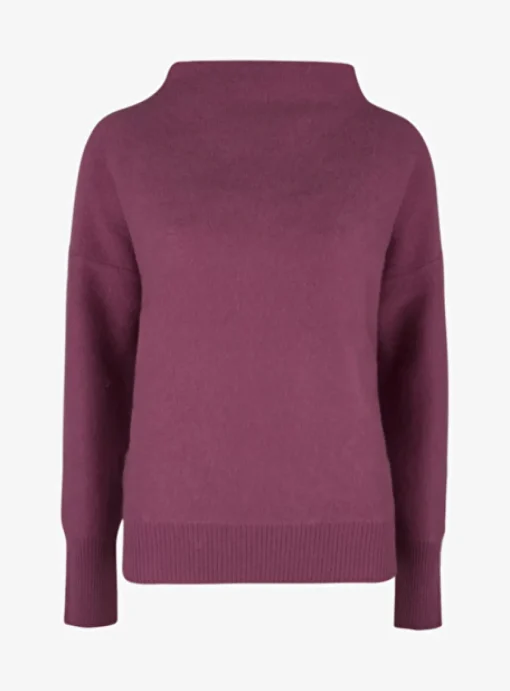 Pull soft touch paars roze | DELSCHER. Fashion