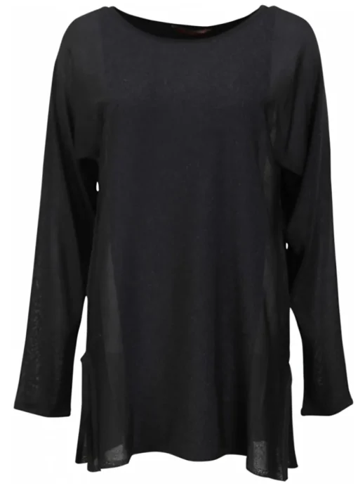 Pull tuniek zwart glitter | DELSCHER. Fashion