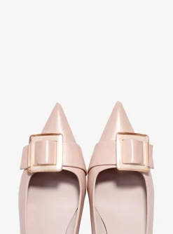 Pump kitten heel leder nude | DELSCHER. Fashion