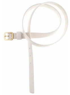 Riem leder wit | DELSCHER. Fashion