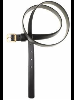 Riem leder zwart | DELSCHER. Fashion
