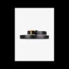 Riem leder zwart T gesp | DELSCHER. Fashion