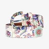 Riem print bloemen multicolor wit | DELSCHER. Fashion