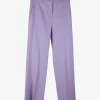 Robinia pantalon linnen lila | DELSCHER. Fashion