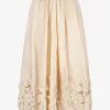 Rok broderie nude | DELSCHER. Fashion