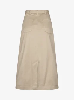 Rok calvin katoen camel | DELSCHER. Fashion